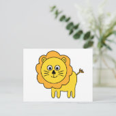 Carte Postale Lion caricature (Debout devant)