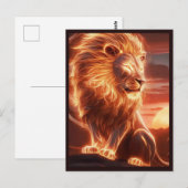 Carte Postale Lion céleste (Devant / Derrière)