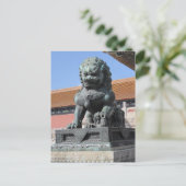 Carte postale Lion chinoise (Debout devant)