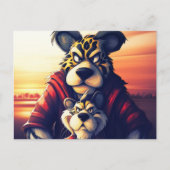Carte Postale Lion Cute (Devant)