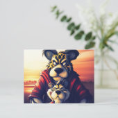Carte Postale Lion Cute (Debout devant)