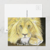Carte Postale Lion d'Afrique (Devant / Derrière)