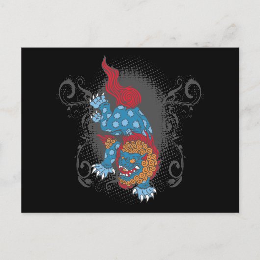 Carte Postale Lion de Bouddha (Devant)