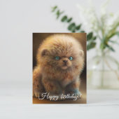 Carte Postale Lion de chiot glamour. (Debout devant)