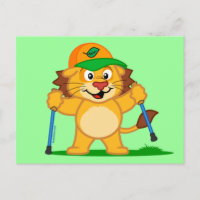 Lion de marche nordique