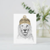 Carte Postale Lion d'hiver (Debout devant)