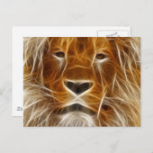 Carte Postale Lion d'imaginaire (Devant / Derrière)