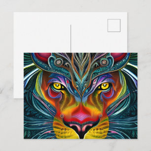 Carte Postale Lion d'Imaginaire magique Artsy