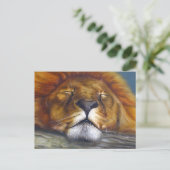 Carte Postale Lion dormant (Debout devant)
