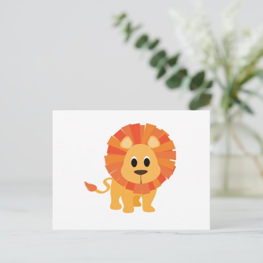 Carte Postale Lion doux (Debout devant)