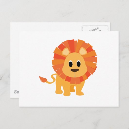 Carte Postale Lion doux (Devant / Derrière)
