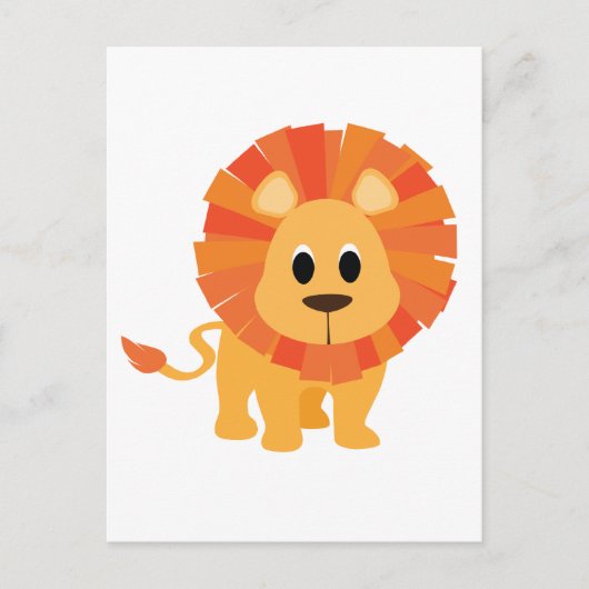 Carte Postale Lion doux (Devant)