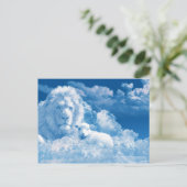 Carte Postale Lion et agneau dans les nuages (Debout devant)