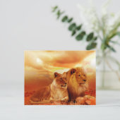 Carte Postale Lion et Lion (Debout devant)
