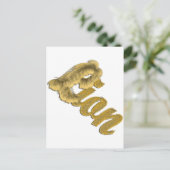 Carte Postale Lion - Furry Text (Debout devant)