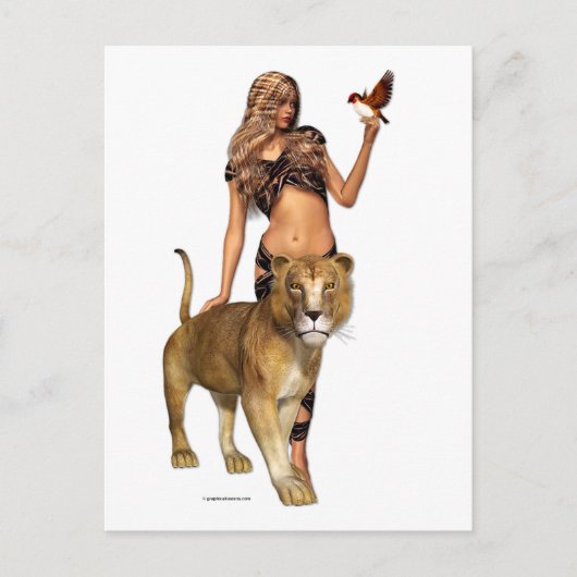 Carte Postale Lion Girl (Devant)