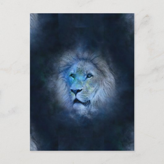 Carte Postale lion leo (Devant)