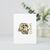 CARTE POSTALE LION LEO ZODIAC (Debout devant)