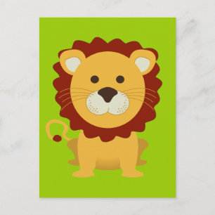 Carte Postale Lion mignon