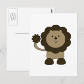 Carte Postale Lion mignon (Devant / Derrière)