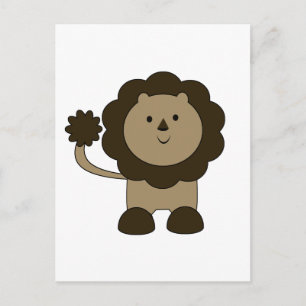 Carte Postale Lion mignon