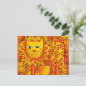 Carte Postale Lion Motif (Debout devant)