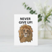 Carte Postale Lion n'abandonne jamais le lion (Debout devant)