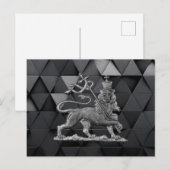 Carte Postale Lion of Judah Jah Rastafari Rasta Reggae Roots INI (Devant / Derrière)