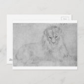 Carte Postale Lion par Albrecht Durer (Devant / Derrière)