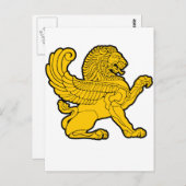 Carte Postale lion perse (Devant / Derrière)