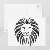 Carte Postale LIon pointé (Devant / Derrière)