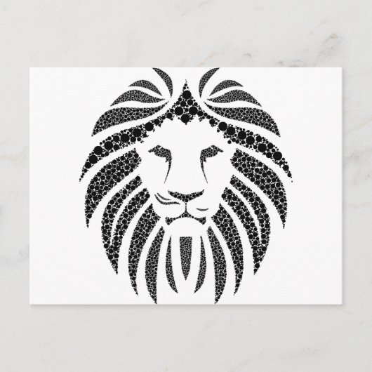 Carte Postale LIon pointé (Devant)