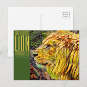 Carte Postale Lion [Postcard] (Devant / Derrière)