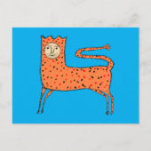 Carte Postale Lion primitif anglais du 18e siècle (Devant)