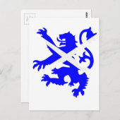 Carte Postale Lion rampant écossais (Devant / Derrière)