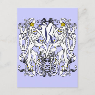 Carte Postale Lion Rampant Renaissance Mariage