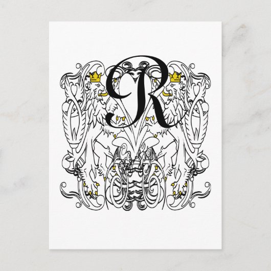 Carte Postale Lion Rampant Renaissance Mariage (Devant)