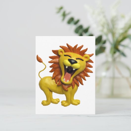 Carte Postale Lion Roaring (Debout devant)