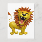 Carte Postale Lion Roaring (Devant)