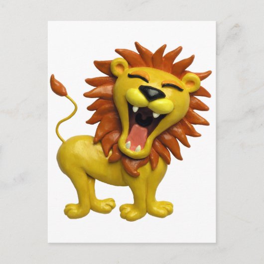 Carte Postale Lion Roaring (Devant)
