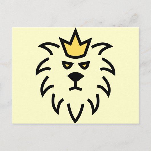 Carte Postale lion roi. (Devant)