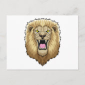 Carte Postale Lion Rugissant (Devant)