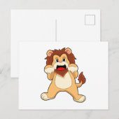 Carte Postale Lion rugissant.PNG (Devant / Derrière)
