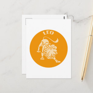 Carte Postale Lion, Signe du zodiaque, Horoscope, Astrologie