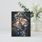 Carte Postale Lion Steampunk (Debout devant)