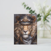 Carte Postale Lion Steampunk (Debout devant)