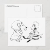 Carte postale Lion & Tamer Facebook (Devant / Derrière)