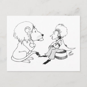 Carte postale Lion & Tamer Facebook