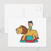 Carte Postale Lion Taming (Devant / Derrière)