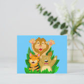 Carte postale Lion Tiger et Ours (Debout devant)